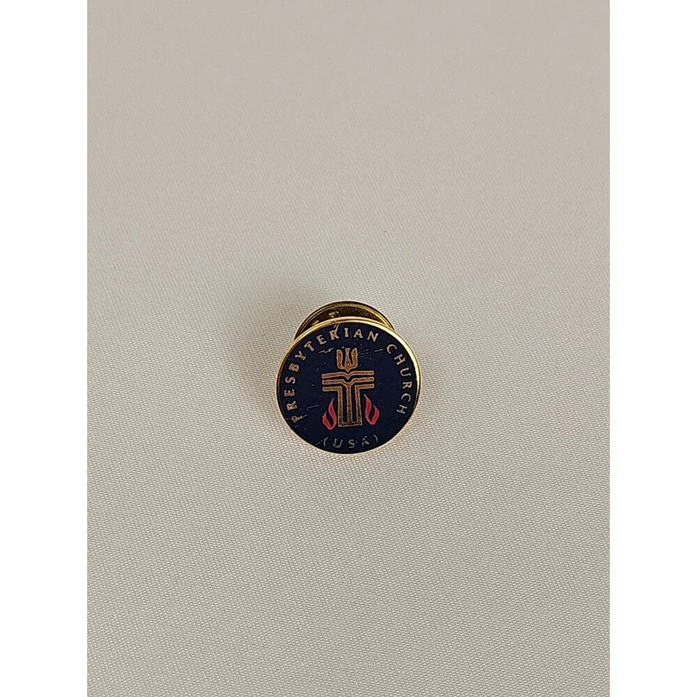 Presbyterian Church USA Logo Seal Lapel Pin Religious Christian PCUSA Vintage